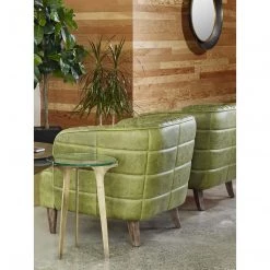 Moe's Magdelan Tufted Leather Arm Chair
