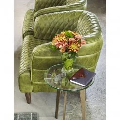 Moe's Magdelan Tufted Leather Arm Chair