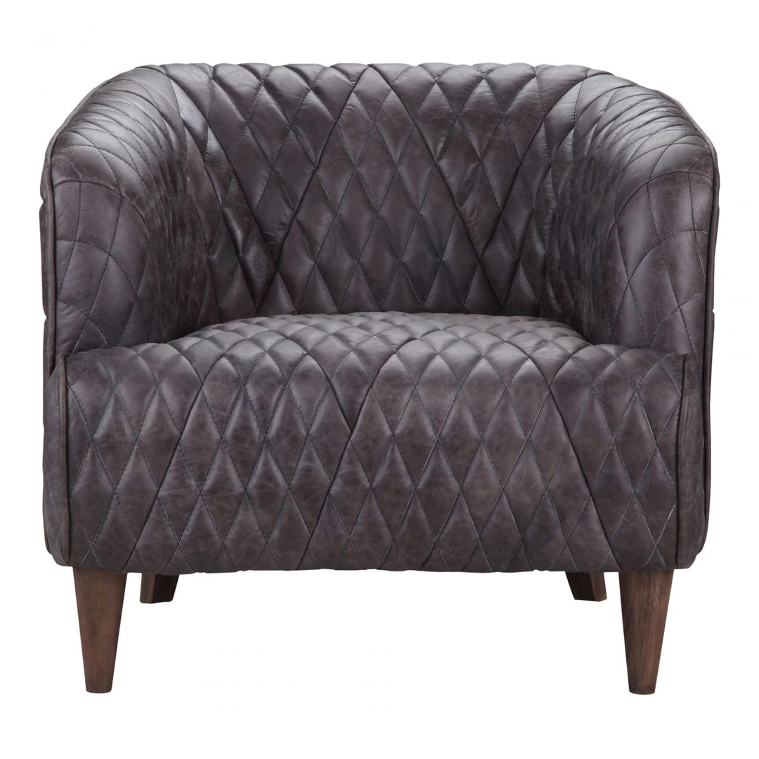 Moe's Magdelan Tufted Leather Arm Chair