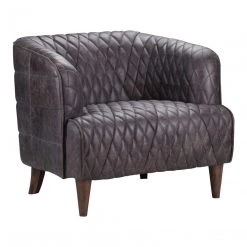 Moe's Magdelan Tufted Leather Arm Chair