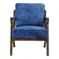Moe's Drexel Arm Chair Blue