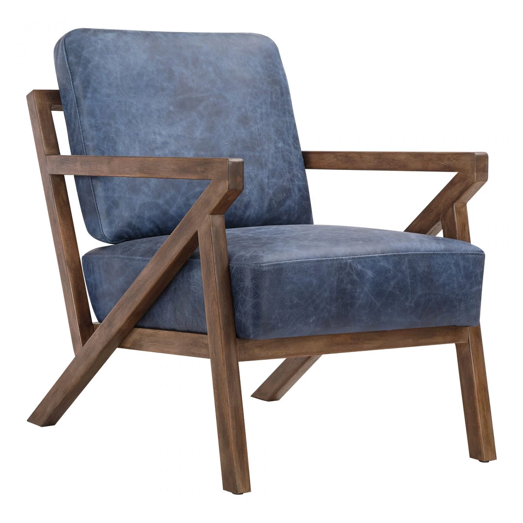 Moe's Drexel Arm Chair Blue