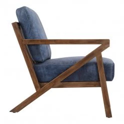 Moe's Drexel Arm Chair Blue