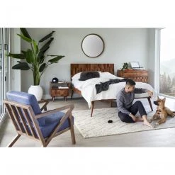 Moe's Drexel Arm Chair Blue