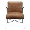 Moe's Dagwood Leather Arm Chair Brown