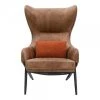 Moe's Amos Leather Accent Chair Living Room