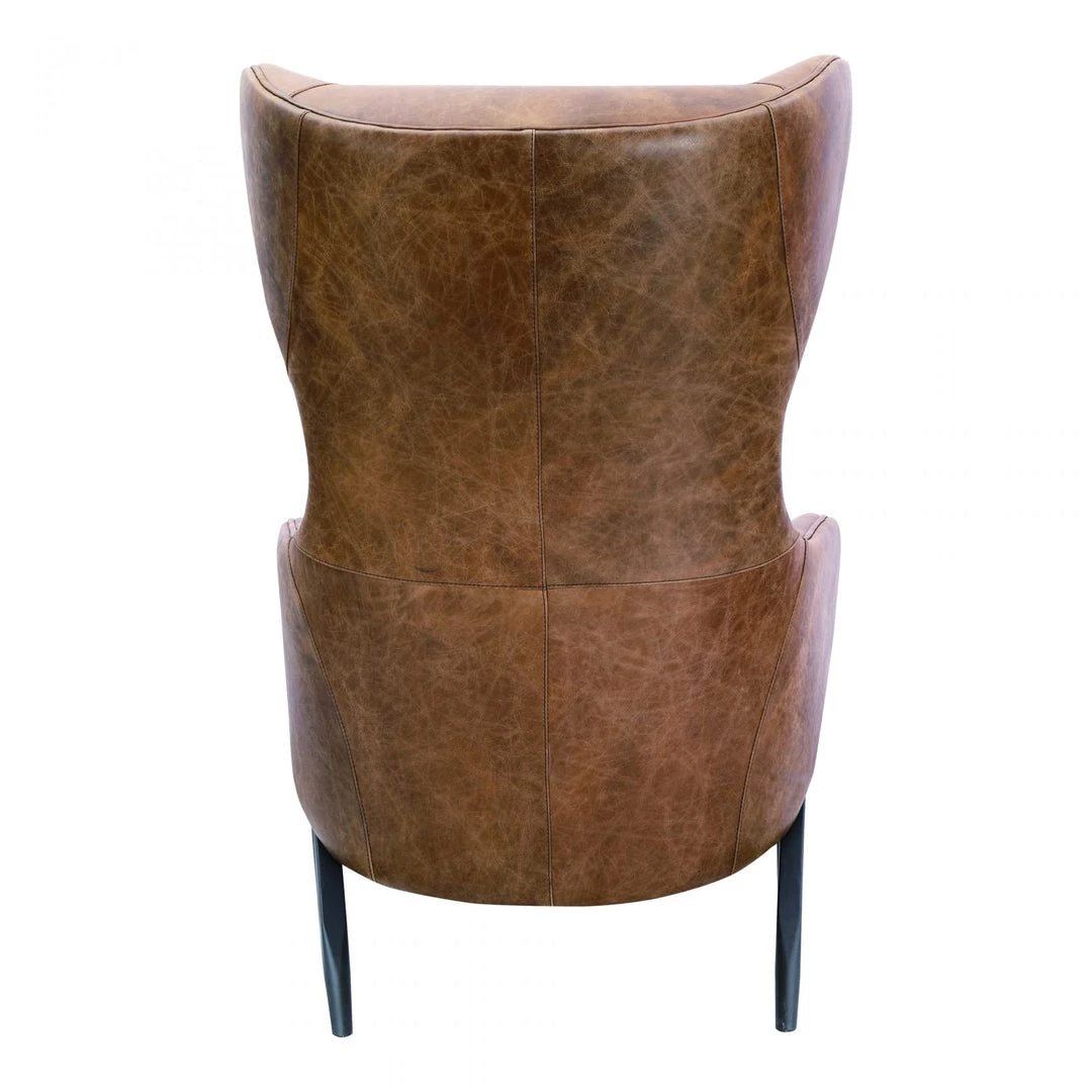 Moe's Amos Leather Accent Chair Living Room