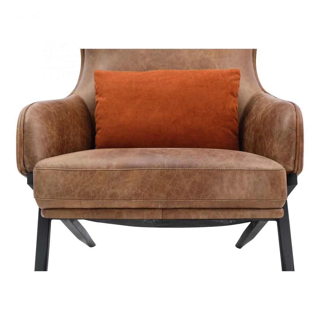Moe's Amos Leather Accent Chair Living Room