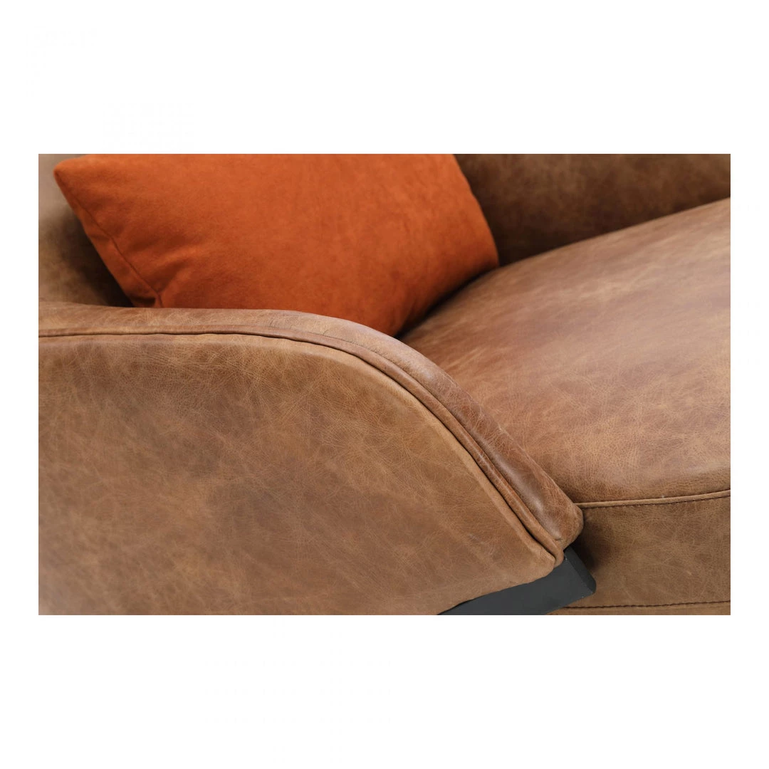 Moe's Amos Leather Accent Chair Living Room