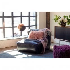 Moe's Living Room Ramsay Leather Armless Chair Antique