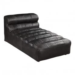 Moe's Ramsay Leather Chaise Living Room