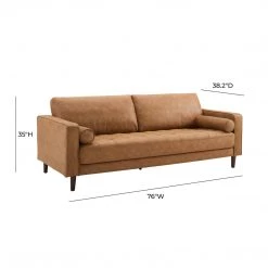 TOV Living Room Cave Brown Sofa