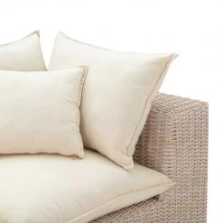 TOV Living Room Cali Natural Wicker Outdoor Modular Loveseat