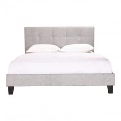 Moe's Eliza Queen Bed Light Fabric