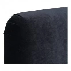 Moe's Samara King Bed Velvet Bedroom