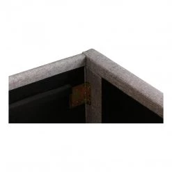 Moe's Take King Bed Light Grey Bedroom