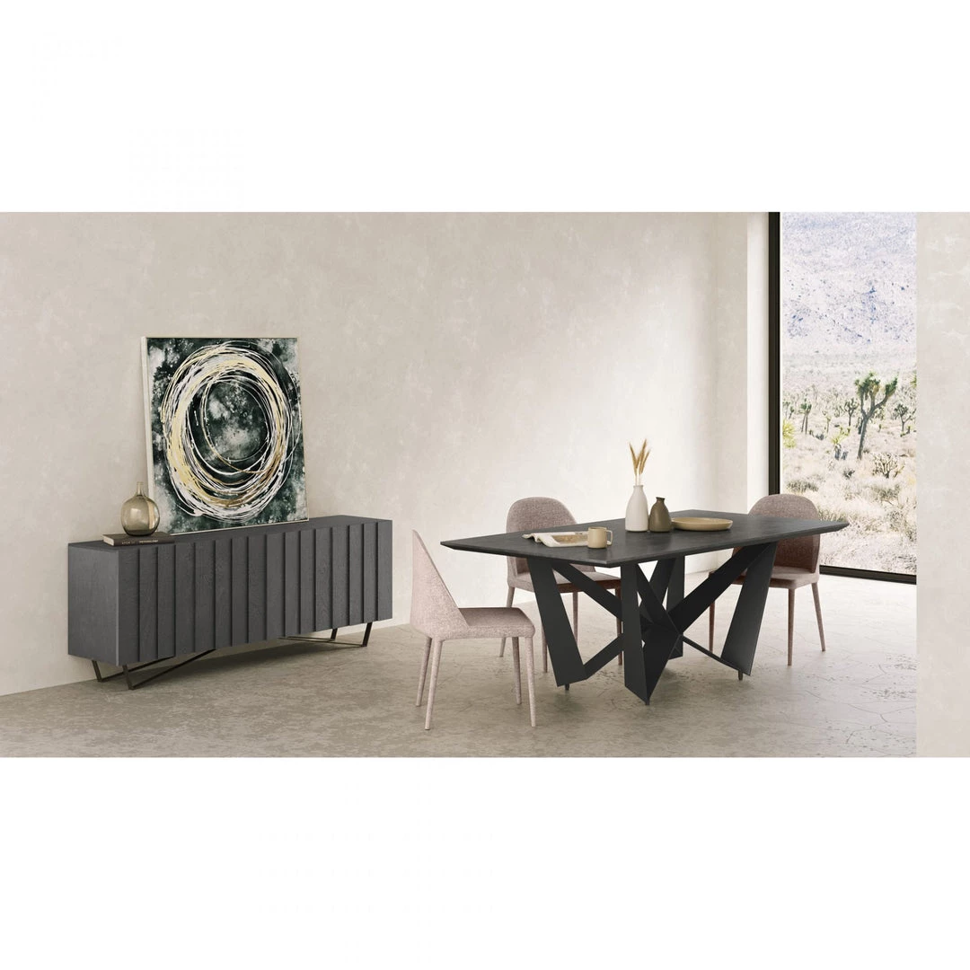Moe's Dining Room Brolio Dining Table Charcoal