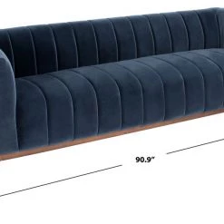 Safavieh Living Room Dixie Channel Tufted Sofa
