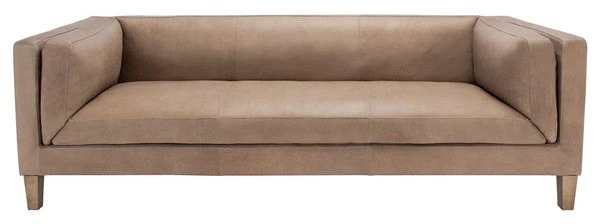 Safavieh Bernadette Leather Sofa Living Room