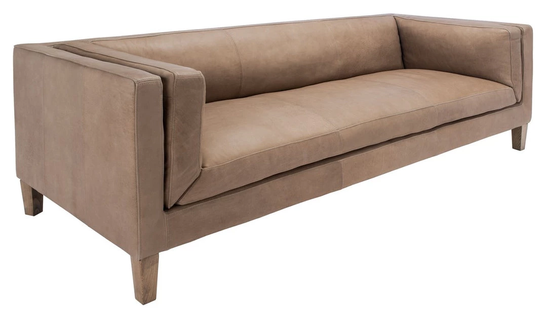 Safavieh Bernadette Leather Sofa Living Room