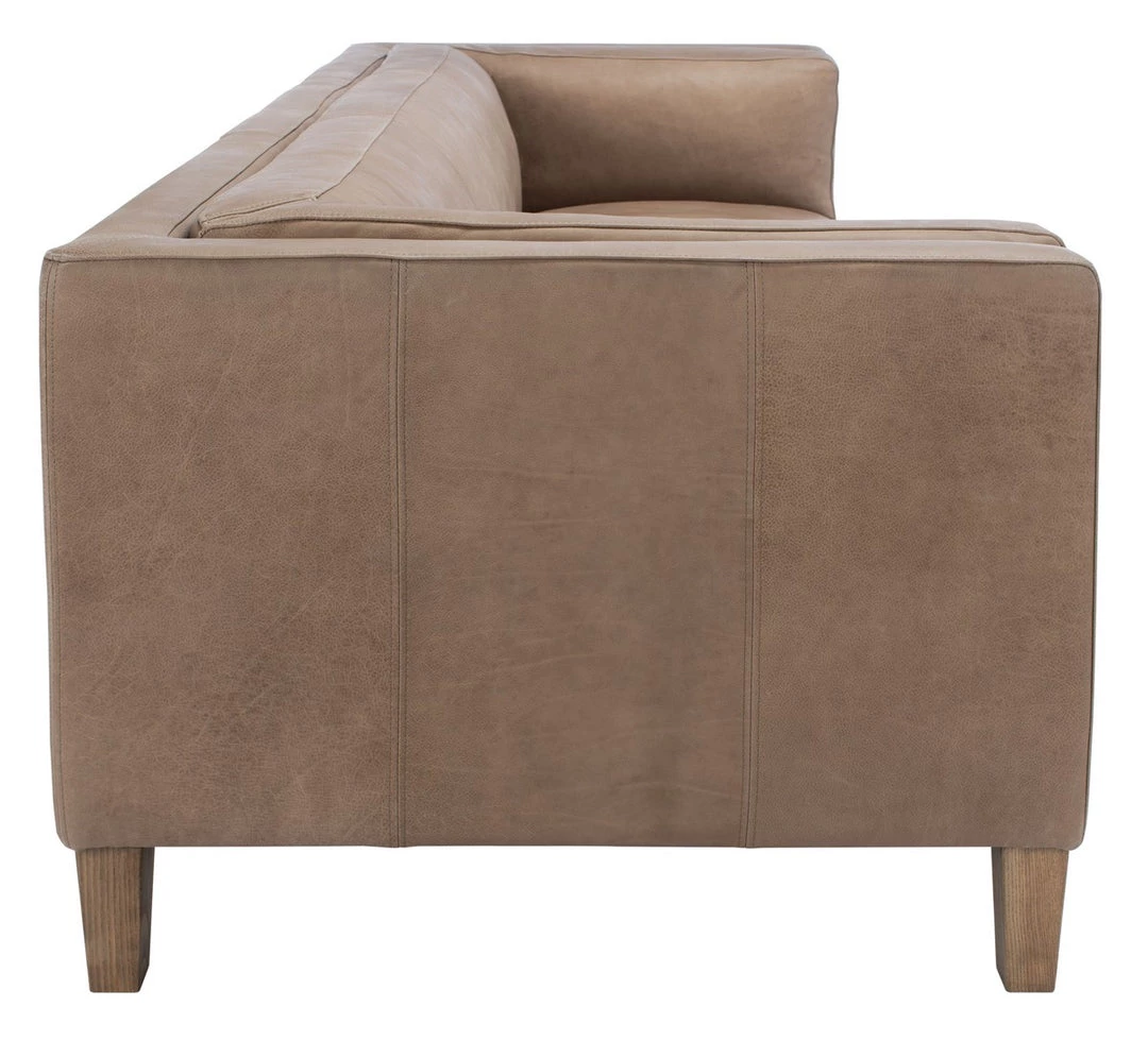 Safavieh Bernadette Leather Sofa Living Room