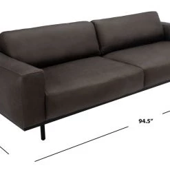 Safavieh Living Room Elyssa Leather Sofa