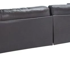 Safavieh Harriet Leather Sofa By Hollywood Glam Living Room