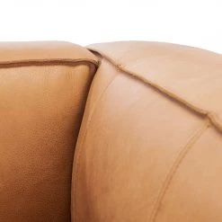Safavieh Grover Leather Sofa By Hollywood Glam