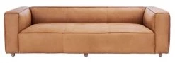 Safavieh Grover Leather Sofa By Hollywood Glam