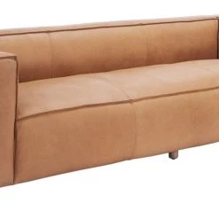 Safavieh Grover Leather Sofa By Hollywood Glam