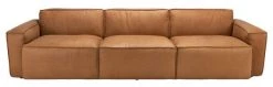 Safavieh Living Room Elessia 3 Seater Leather Sofa
