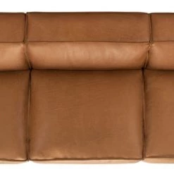 Safavieh Living Room Elessia 3 Seater Leather Sofa