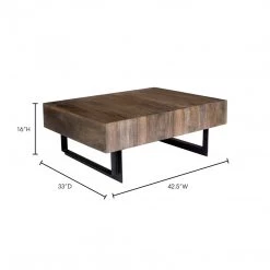 Moe's Tiburon Storage Coffee Table