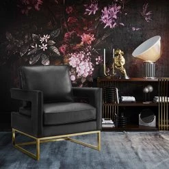 TOV Living Room Avery Leather Chair