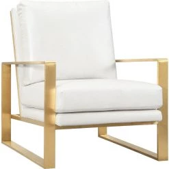 TOV Living Room Mott Textured Chair In Pearl