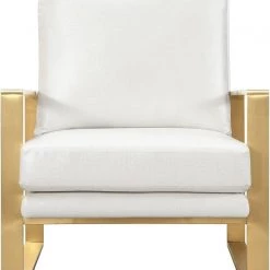 TOV Living Room Mott Textured Chair In Pearl