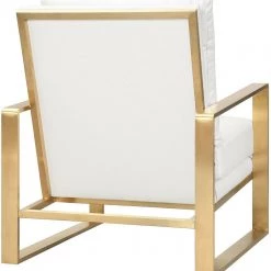 TOV Living Room Mott Textured Chair In Pearl