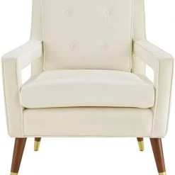 TOV Living Room Draper Velvet Chair