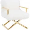 TOV Living Room Jodi White Sheepskin Chair