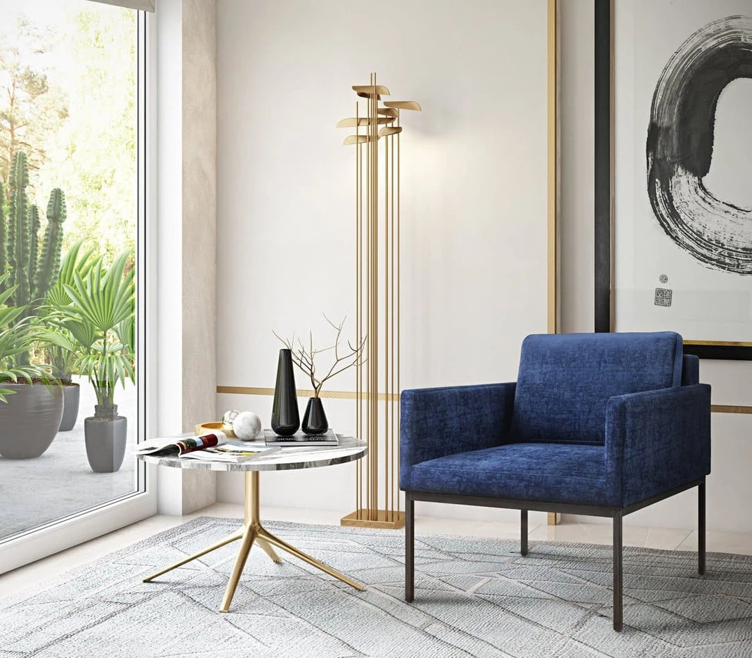 TOV Canton Velvet Chair Living Room