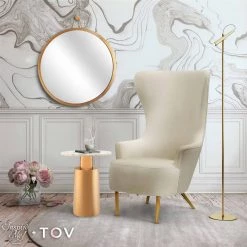 TOV Julia Wingback Accent Chair Living Room