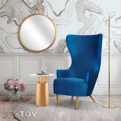 TOV Julia Wingback Accent Chair Living Room