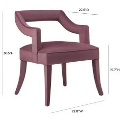 TOV Tiffany Velvet Chair Dining Room