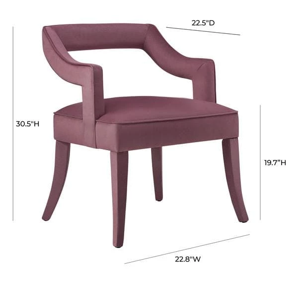 TOV Tiffany Velvet Chair Dining Room