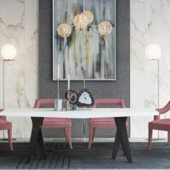 TOV Tiffany Velvet Chair Dining Room