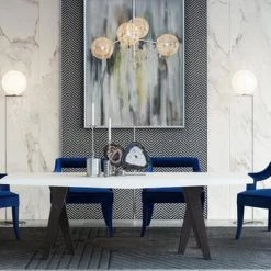 TOV Tiffany Velvet Chair Dining Room