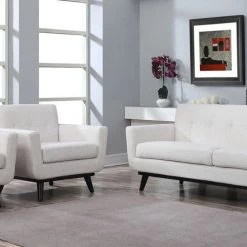 TOV Living Room James Linen Chair