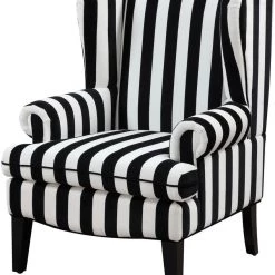 TOV Living Room Paris Velvet Wingback Chair