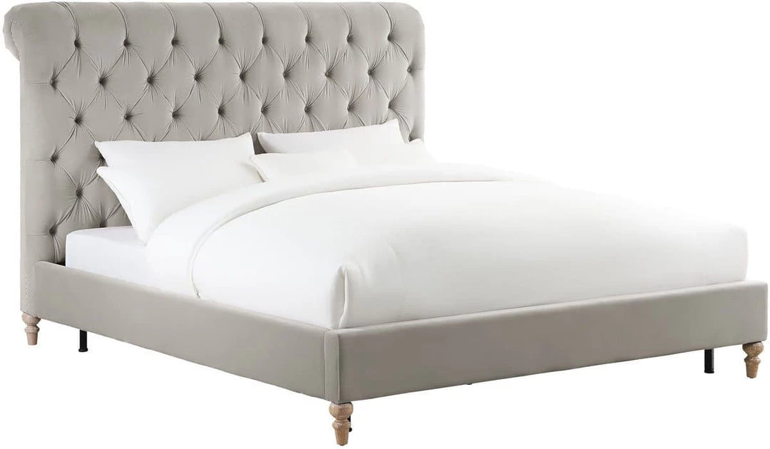 TOV Putnam Grey Velvet Bedroom