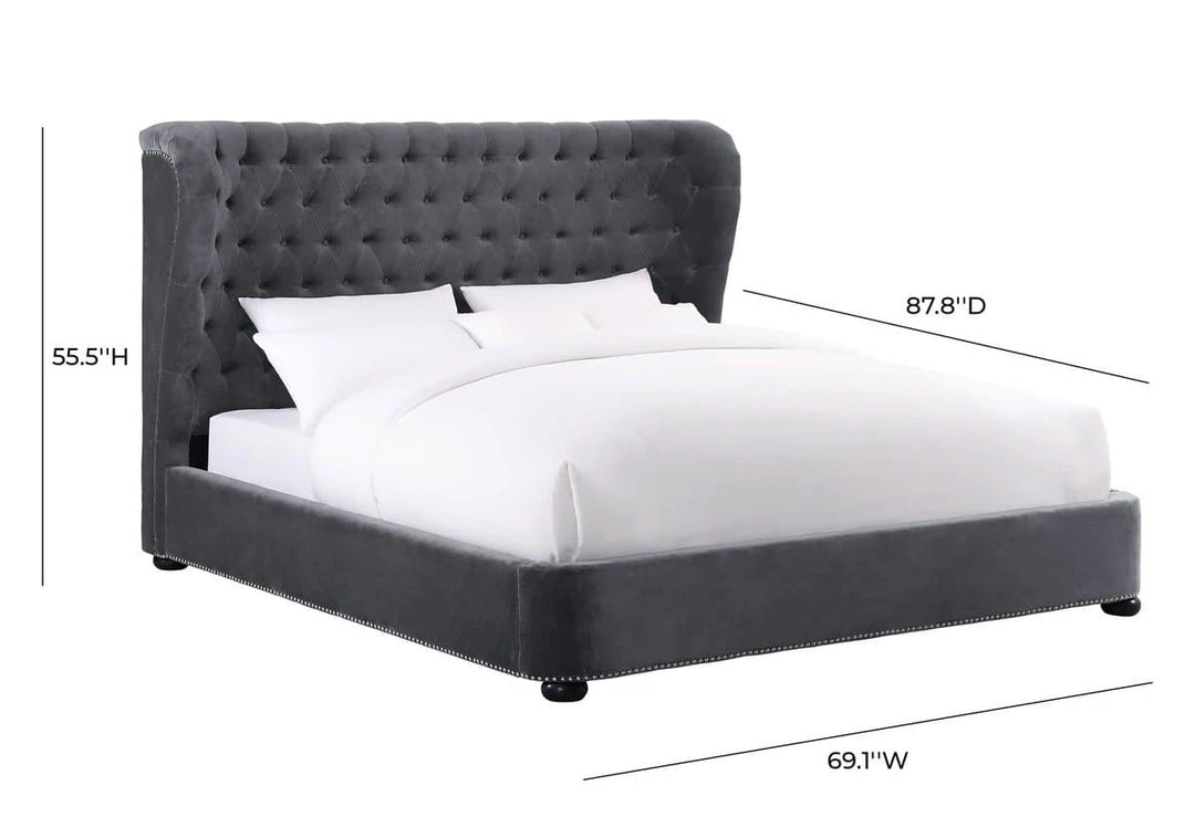 TOV Bedroom Finley Velvet Bed